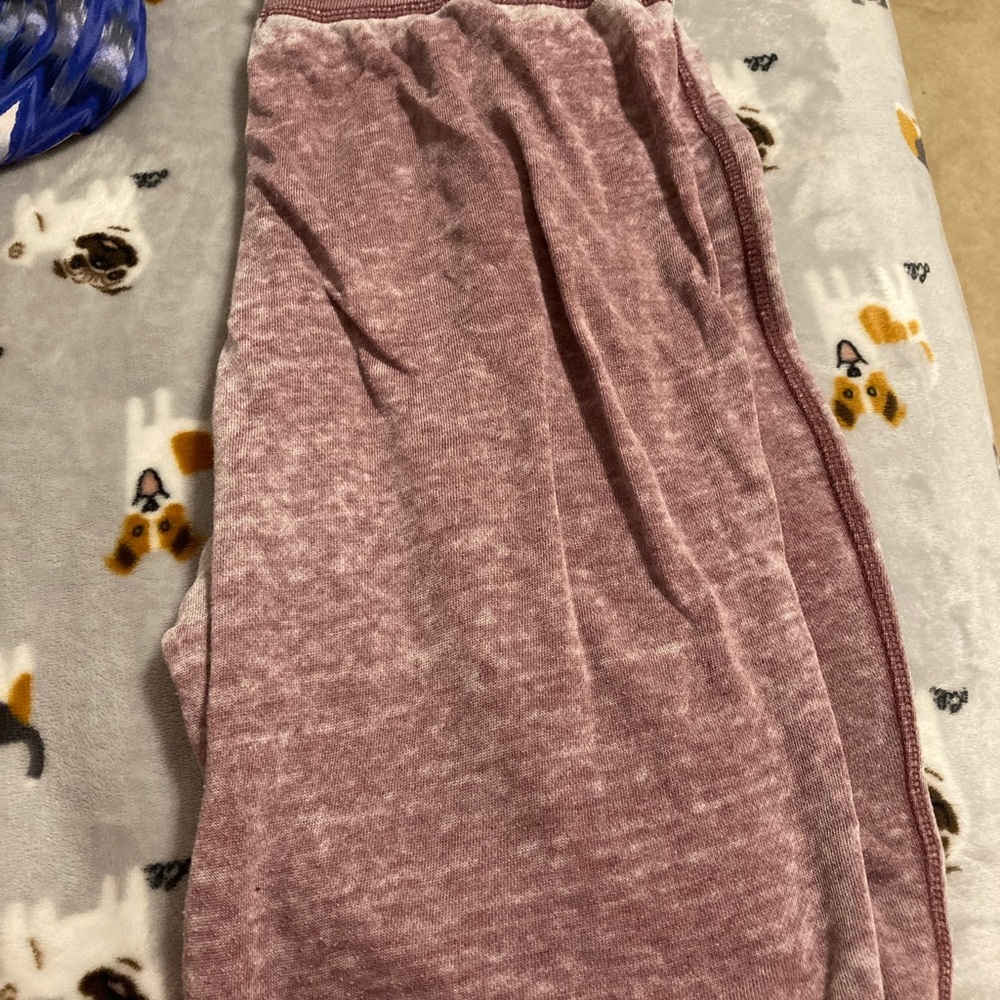 Burgundy sweat pants